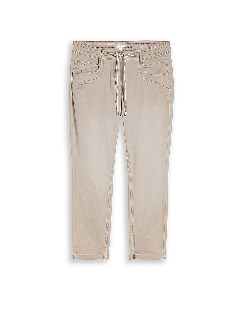 Tom Tailor Pantalon 1040963 Tapered Relaxed Soft Taupe Grey 38 Femme 2